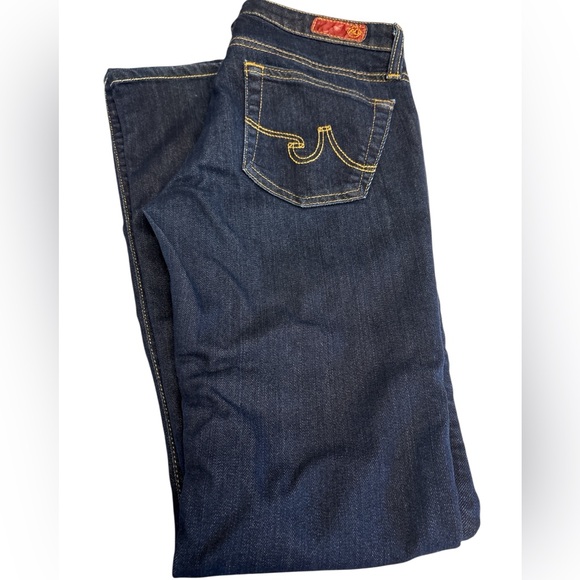 Adriano Goldschmied jeans The Angel bootcut pained on snake left leg Size 26R - Picture 1 of 10
